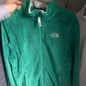 The North Face Green Fleece Jacket — size Large— like new